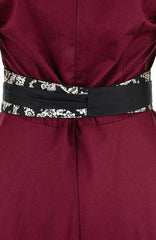 Wandering Blooms Toile Contemporary Obi Belt