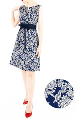 Wandering Blooms Toile Stella Dress