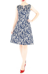 Wandering Blooms Toile Stella Dress