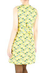 Whale of A Time! A-Line Button Down Dress