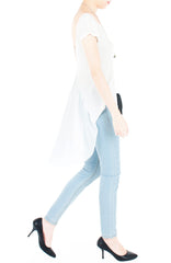 White Floatee Tee