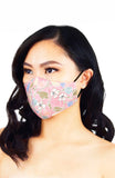 Winter Sakura Pure Cotton Face Mask - Ice Pink