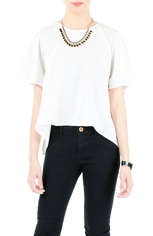 Billowy Bella Blouse - White