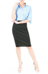 Confident Chic Boyfriend Shirt - Light Denim