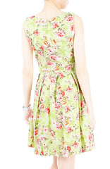 Floral Garden Terrace Flare Dress