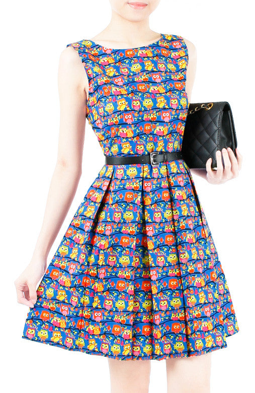 I'm Owl-Ready For Christmas Flare Dress