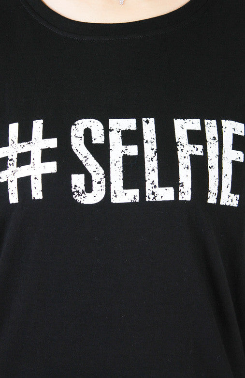 “I Take A Great Selfie” T-Shirt - Black
