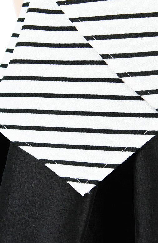 Perfect Architect Stripe Blouse - White