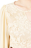 Romantic Escape Floral Lace Dress - Cream