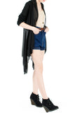 Soft Breeze Long Knit Cardigan - Black