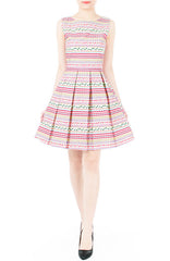 Wanderlust At Heart Flare Dress - Pink