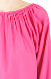 Wonder Ruche Two-Way Long Sleeve Top - Pink